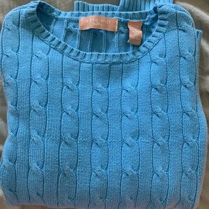 Kate Hill cable knit sweater- size PS